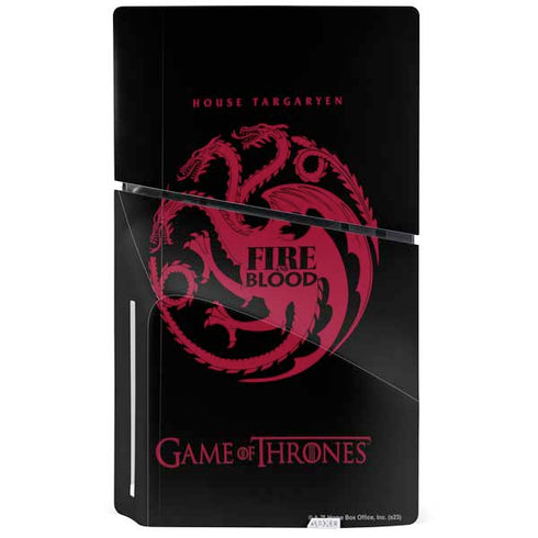 Game of Thrones: House Targaryen PS5 Slim Disk Console Skin