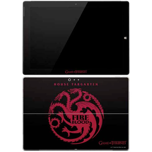 Game of Thrones: House Targaryen Surface Pro 3 Skin