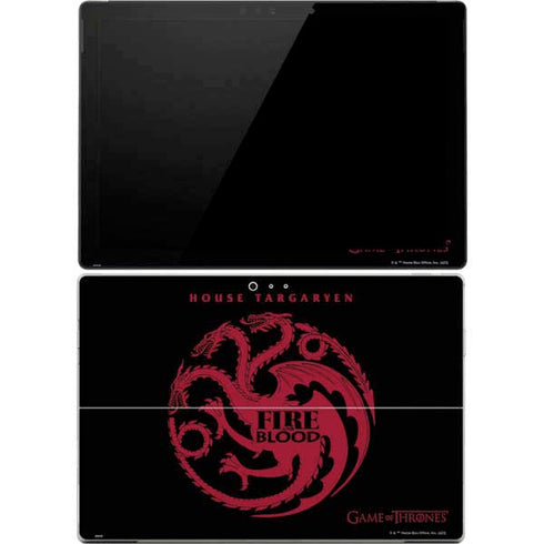 Game of Thrones: House Targaryen Surface Pro 4 Skin