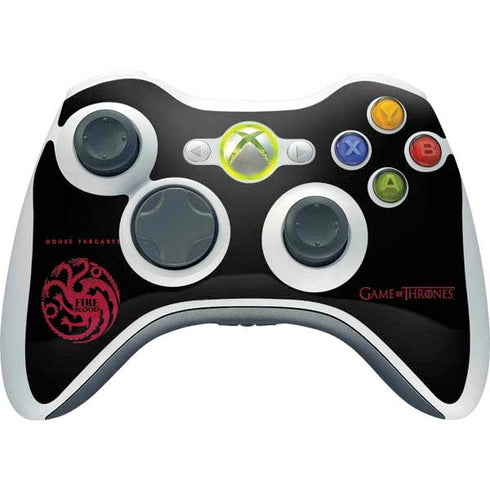 Game of Thrones: House Targaryen Xbox 360 Wireless Controller Skin