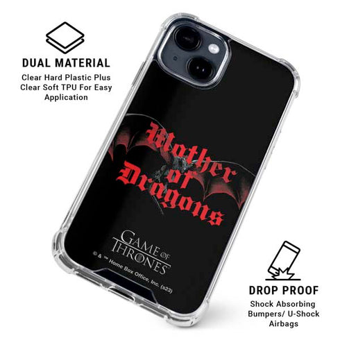 Game of Thrones: Mother of Dragons iPhone 15 Plus Clear Case