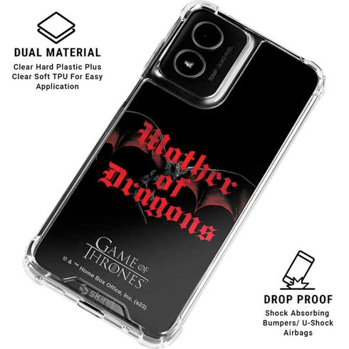 Game of Thrones: Mother of Dragons Moto G Power 5G (2024) Clear Case