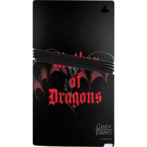 Game of Thrones: Mother of Dragons PS5 Pro Console Skin