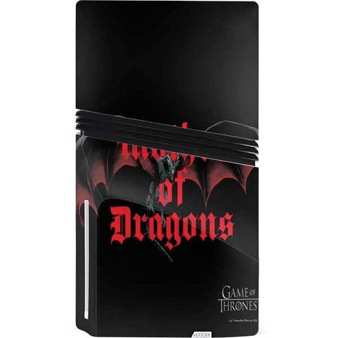 Game of Thrones: Mother of Dragons PS5 Pro Disk Console Skin