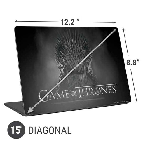 Game of Thrones: The Iron Throne Universal Laptop 15in (12.2 x 8.8in) Skin
