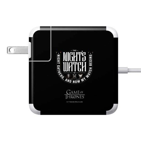 Game of Thrones: The Nights Watch 85W Power Adapter (15 and 17 inch MacBook Pro Charger) Skin