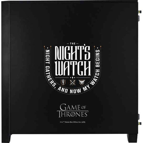 Game of Thrones: The Nights Watch Corsair 4000D Tempered Glass Mid-Tower ATX Case Skin