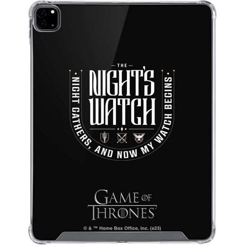 Game of Thrones: The Nights Watch iPad Pro 12.9in (2020) Clear Case