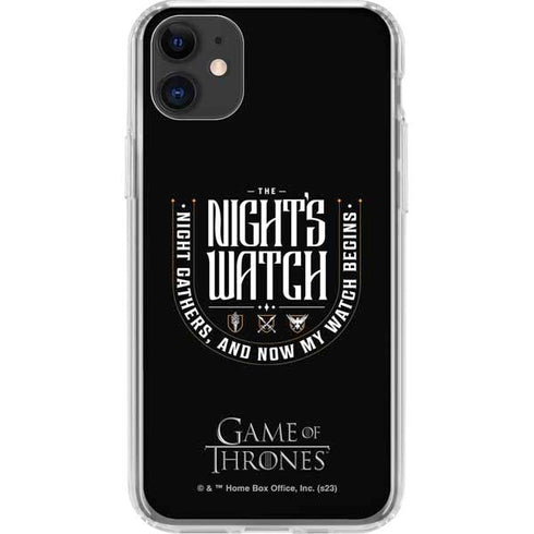 Game of Thrones: The Nights Watch iPhone 11 Clear Case