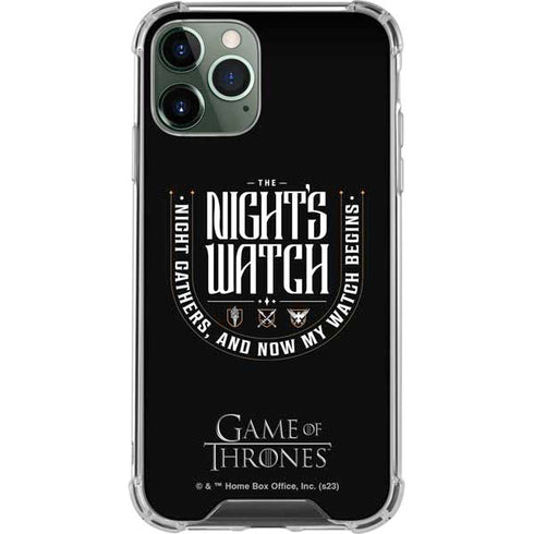Game of Thrones: The Nights Watch iPhone 11 Pro Max Clear Case