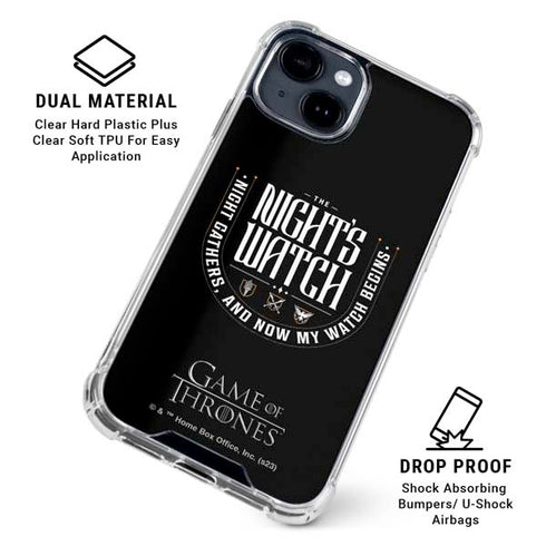 Game of Thrones: The Nights Watch iPhone 14 Plus Clear Case