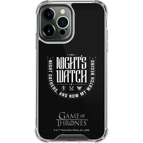 Game of Thrones: The Nights Watch iPhone 14 Pro Max Clear Case