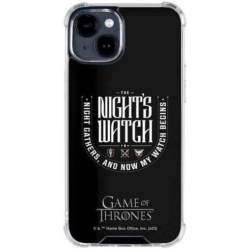 Game of Thrones: The Nights Watch iPhone 15 Plus Clear Case