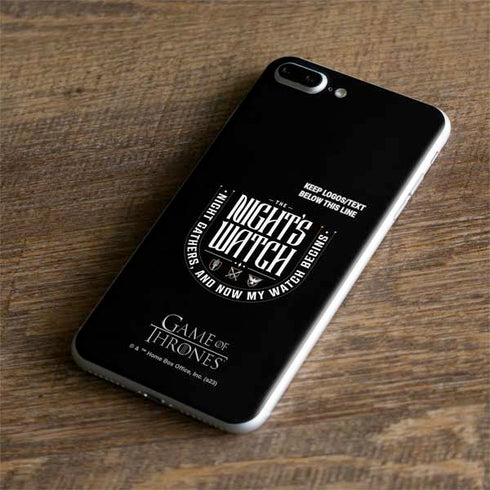 Game of Thrones: The Nights Watch iPhone 8 Plus Skin