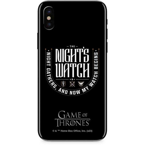 Game of Thrones: The Nights Watch iPhone X Skin