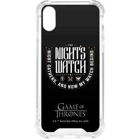 Game of Thrones: The Nights Watch iPhone XS Clear Case