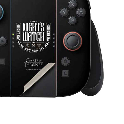 Game of Thrones: The Nights Watch Nintendo Switch 2 (2025) Joy-Con Controller Skin