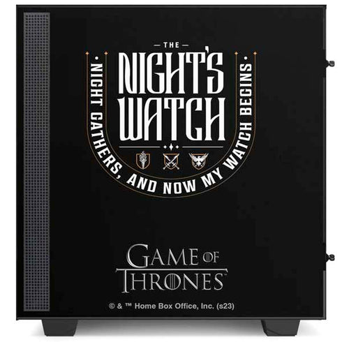 Game of Thrones: The Nights Watch NZXT H510 Compact ATX Mid-Tower Case Skin
