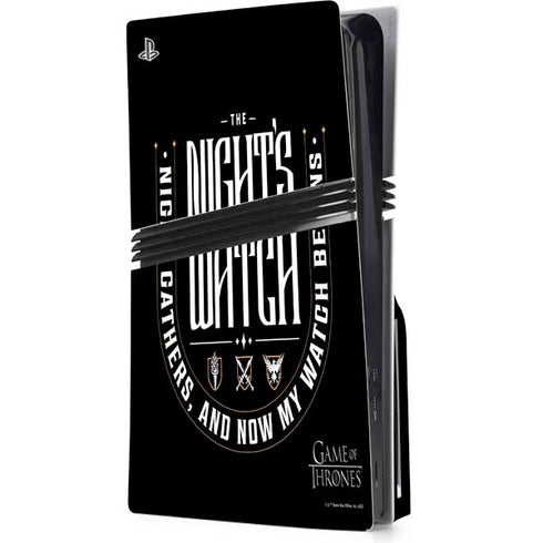 Game of Thrones: The Nights Watch PS5 Pro Disk Console Skin