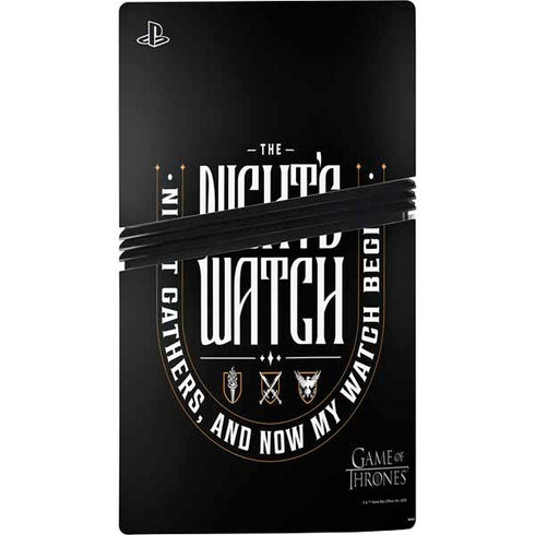 Game of Thrones: The Nights Watch PS5 Pro Disk Console Skin