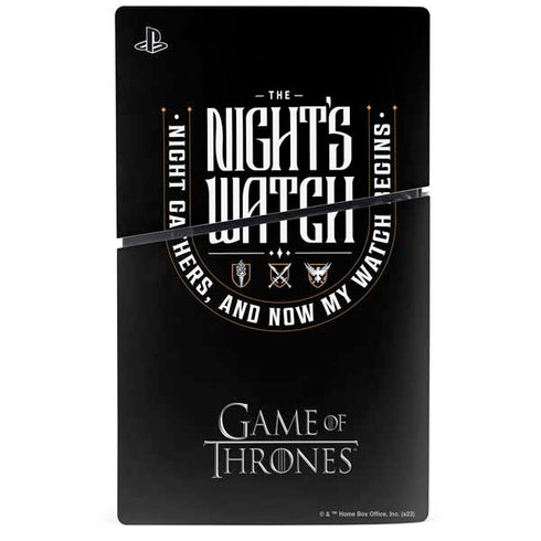 Game of Thrones: The Nights Watch PS5 Slim Disk Console Skin