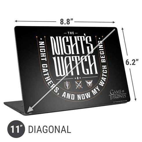 Game of Thrones: The Nights Watch Universal Laptop 11in (8.8 x 6.2in) Skin