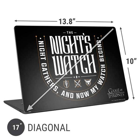 Game of Thrones: The Nights Watch Universal Laptop 17in (13.8 x 10in) Skin