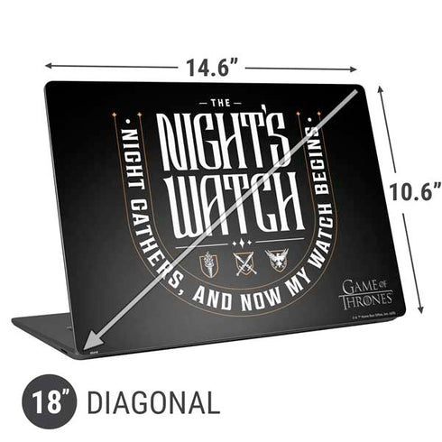 Game of Thrones: The Nights Watch Universal Laptop 18in (14.6 x 10.6in) Skin