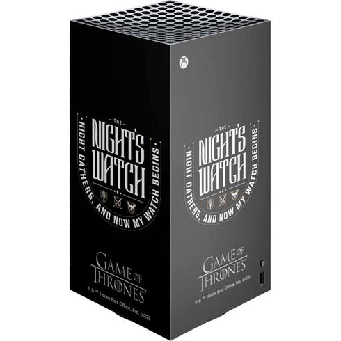 Game of Thrones: The Nights Watch XBox Series X Digital Edition Console Skin
