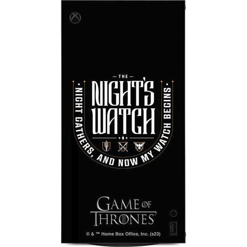 Game of Thrones: The Nights Watch XBox Series X Digital Edition Console Skin