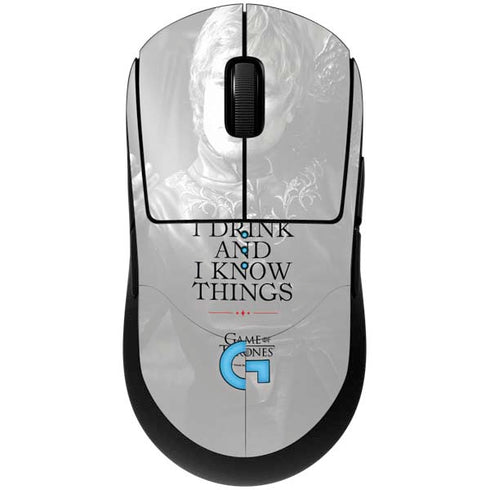 Game of Thrones: Tyrion Lannister Quote G Pro Wireless Gaming Mouse Skin