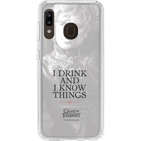 Game of Thrones: Tyrion Lannister Quote Galaxy A20 Clear Case