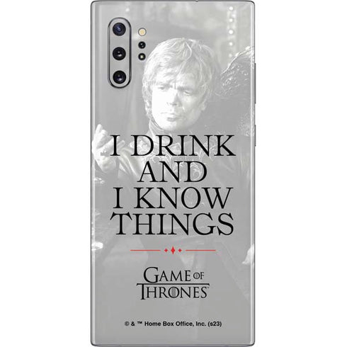 Game of Thrones: Tyrion Lannister Quote Galaxy Note 10 Plus Skin
