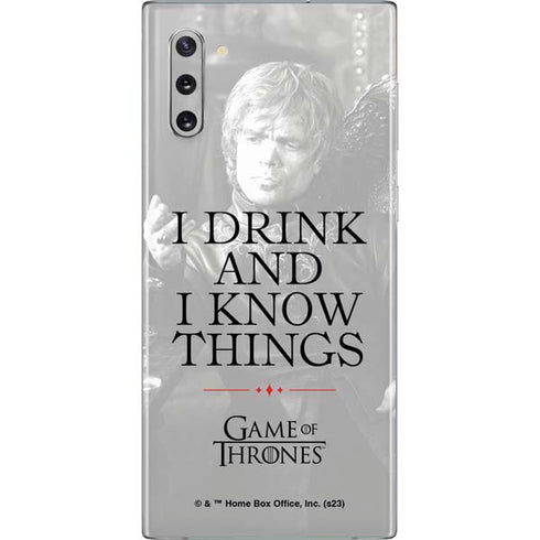 Game of Thrones: Tyrion Lannister Quote Galaxy Note 10 Skin