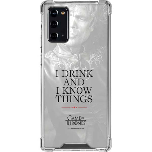 Game of Thrones: Tyrion Lannister Quote Galaxy Note20 5G Clear Case