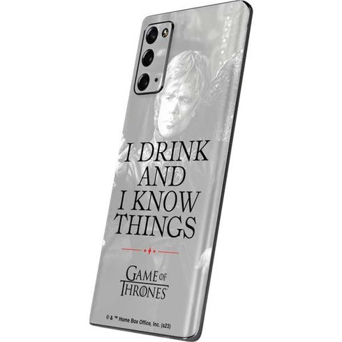 Game of Thrones: Tyrion Lannister Quote Galaxy Note20 5G Skin