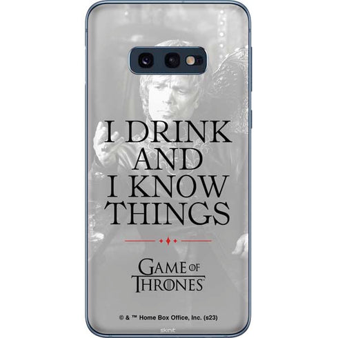 Game of Thrones: Tyrion Lannister Quote Galaxy S10e Skin
