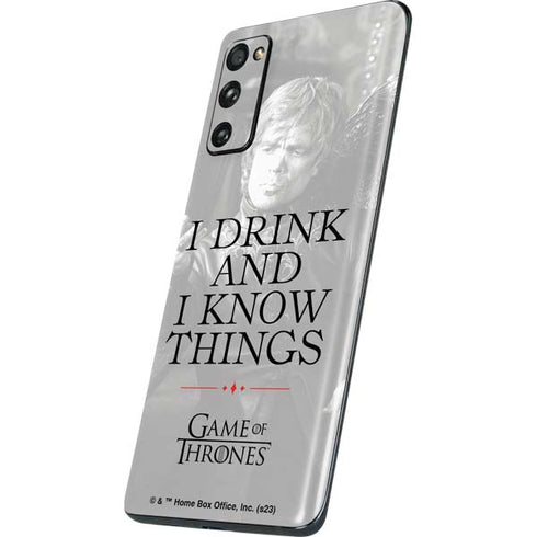 Game of Thrones: Tyrion Lannister Quote Galaxy S20 Fan Edition Skin