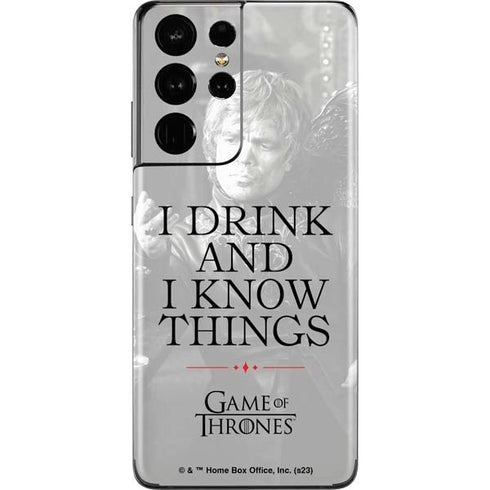 Game of Thrones: Tyrion Lannister Quote Galaxy S21 Ultra 5G Skin