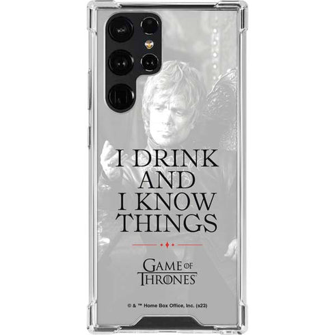 Game of Thrones: Tyrion Lannister Quote Galaxy S22 Ultra Clear Case