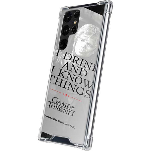 Game of Thrones: Tyrion Lannister Quote Galaxy S22 Ultra Clear Case