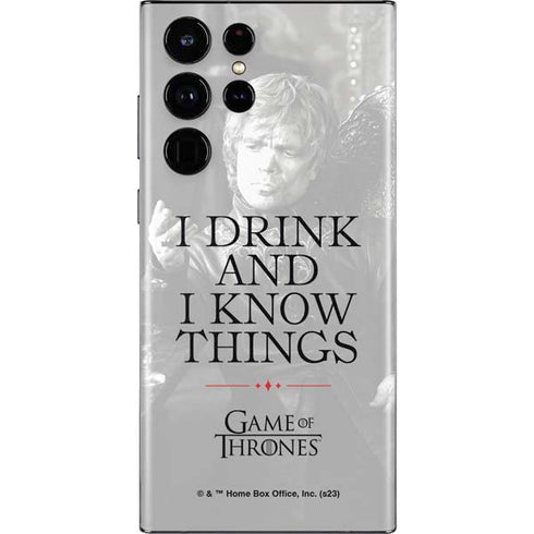 Game of Thrones: Tyrion Lannister Quote Galaxy S22 Ultra Skin