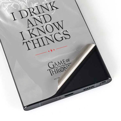 Game of Thrones: Tyrion Lannister Quote Galaxy S25 Ultra Skin