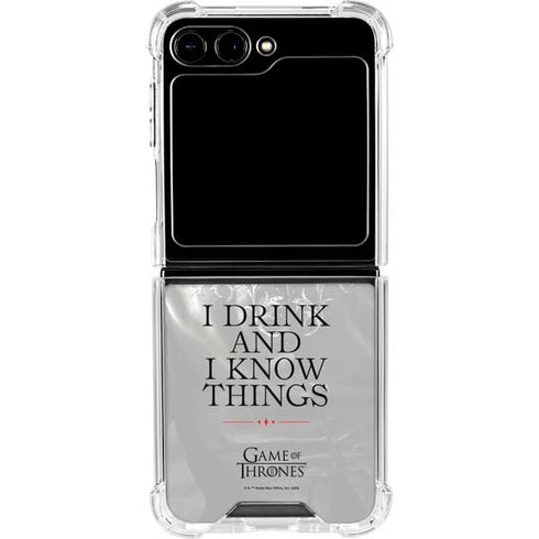 Game of Thrones: Tyrion Lannister Quote Galaxy Z Flip6 Clear Case