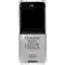 Game of Thrones: Tyrion Lannister Quote Galaxy Z Flip6 Clear Case