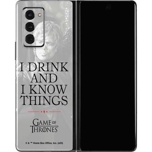 Game of Thrones: Tyrion Lannister Quote Galaxy Z Fold2 5G Skin