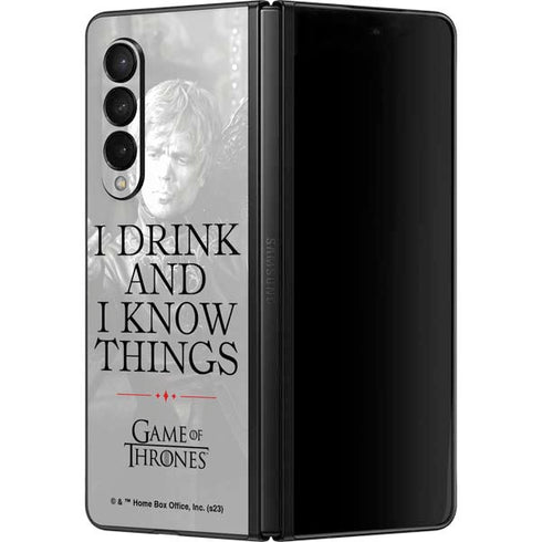 Game of Thrones: Tyrion Lannister Quote Galaxy Z Fold3 5G Skin