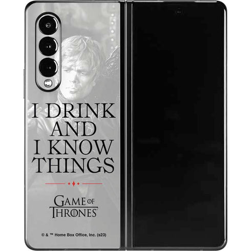Game of Thrones: Tyrion Lannister Quote Galaxy Z Fold3 5G Skin