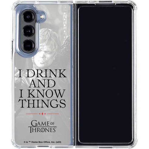 Game of Thrones: Tyrion Lannister Quote Galaxy Z Fold5 5G Clear Case