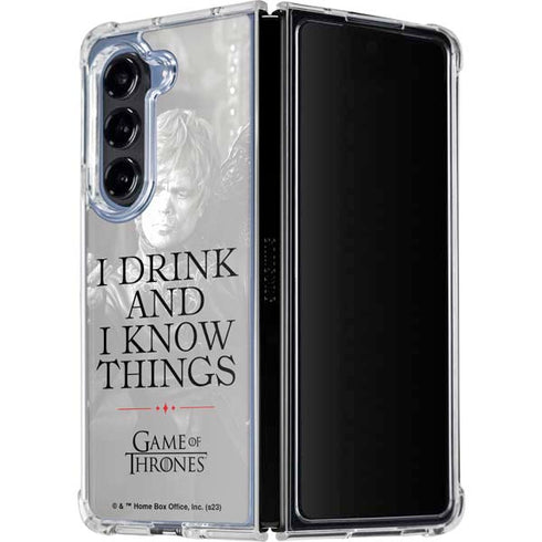 Game of Thrones: Tyrion Lannister Quote Galaxy Z Fold5 5G Clear Case